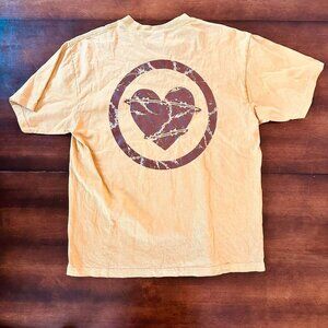 Shaka wear heavyweight beige yellow tee 💛